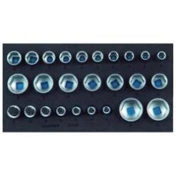 Steckschlüssel-Einsatz-Set - Antrieb 1/2" 6-kant - In Check-Tool-Modul