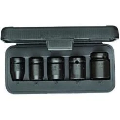 Kraftschrauber-Satz 1/2″ - 5-teilig - 6-kant - Schlüsselweite 10 Bis 24 Mm