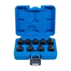 Kraft-Bit-Einsatz-Satz - 9-teilig - Antrieb Innenvierkant 12,5 Mm (1/2") - Innenvielzahn (für XZN) M4 Bis M16