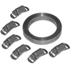 Schneckengewinde-Schlauchschelle - 9 Mm Breit - Spannbereich 50 Mm Bis 110 Mm - Aluzink - VE 20 Stk - Preis Per VE