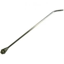 Langdüse Für Ausblaspistolen - Gebogen - Messing Vernickelt