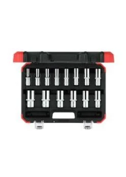 GEDORE Red Steckschlüssel-Satz - Chrom-Vanadium-Stahl - 1/2 Zoll - Lange Ausführung - 14-teilig