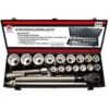 Steckschlüssel-Satz - Im Metallkoffer - Antrieb 20 Mm (3/4") - 20-tlg.