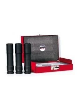 1/2" Stecknüsse (L) + Kunststoff Stop (3 S.)