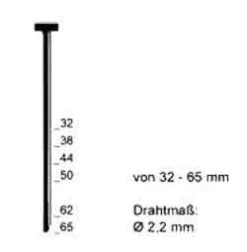 Nagel "Typ T" - Verzinkt - 32-65 Mm Lang