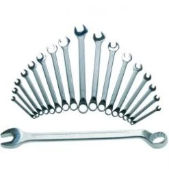 Maulringschlüssel-Set - Ringseite Gekröpft - 8-27 Mm - 17-teilig