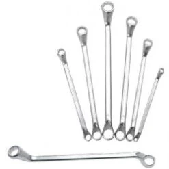 Doppelringschlüssel-Set - 75° - Gekröpft - Zollgrößen 1/4"-3/4" - 6-teilig