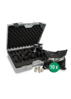 Starter-Set Ptcsystem® - PTC-Pistole - 10 Schlauchmundstücke & 10 Standard-Projektile Nach Wahl - Im Koffer