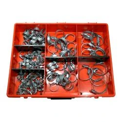 Schlauchklemmen-Sortiment SX-T 9 - 105 Teilig - Stahl Verzinkt - Ø 8 Bis 50 Mm - Breite 9 Mm - Preis Per Sortiment 3 Schlauchklemmen-Sortiment SX-T 9 - 105 Teilig - Stahl Verzinkt - Ø 8 Bis 50 Mm - Breite 9 Mm - Preis Per Sortiment