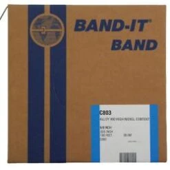 Monel 400 Band - Breite 9,6 Mm - Stärke 0,64 Mm - VE 30,5 M - Preis Per Rolle