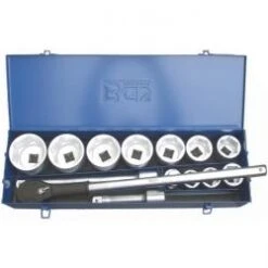 Steckschlüsselsatz 1" - Chrom-Vanadium-Stahl - 15-teilig