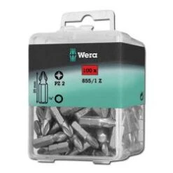 Bit-Einsätze 1/4" - Kreuz - PZ1 Und PZ2 100er Pack Wera