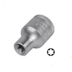 Restposten - Steckschlüssel-Einsatz 1/2" - "GEDORE" - Für Innen-TORX® - Größe E 14 - Länge 38 Mm - Ø 16,7 Mm - Preis Per Stück 3 Restposten - Steckschlüssel-Einsatz 1/2" - "GEDORE" - Für Innen-TORX® - Größe E 14 - Länge 38 Mm - Ø 16,7 Mm - Preis Per Stück