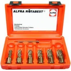 HSS-Co-Eco Kernbohrer 6-er Set - ALFRA ROTABEST - 25 Mm Schnitttiefe - 12,0 Bis