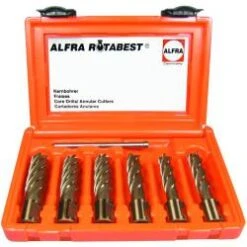 HSS-Co-Eco Kernbohrer 6-er Set - ALFRA ROTABEST - 50 Mm Schnitttiefe - 14,0 Bis