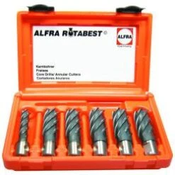 HSS-Co Kernbohrer 6-er RQX Set - ALFRA ROTA-QUICK - 50 Mm Schnitttiefe - 14,0 Bi