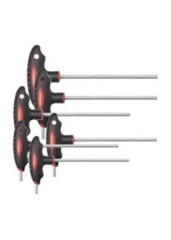 GEDORE Red 2K-T-Griff-Winkelschraubendreher-Satz - Innen-6-kant - 6-teilig