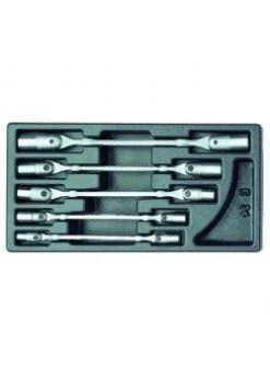 Doppel-Gelenkschlüssel-Satz - In 1/3 ES-Modul - 8x9 Bis 16x17 Mm - Gewicht 1,272 Kg