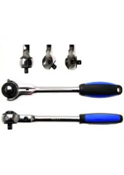 Kugelkopf-Ratsche - Antrieb 1/4", 3/8", 1/2" Vierkant - Feinverzahnt