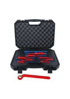 VDE-Ringschlüssel-Satz - Tief Gekröpft - Schlüsselweite 10 Bis 24 Mm - 10-tlg.