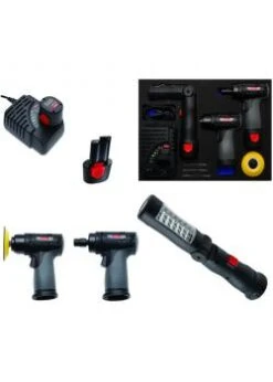 Akku Polier-und Schleifset - Inkl. 2 Akkus - 34 Nm Bis 62 Nm - 8-tlg.