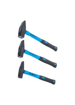 Schlosserhammer-Satz - Mit Fiberglasstiel - DIN 1041 - Kopfgewicht 300 , 500 Und 800 G - 3-tlg. 3 Schlosserhammer-Satz - Mit Fiberglasstiel - DIN 1041 - Kopfgewicht 300 , 500 Und 800 G - 3-tlg.