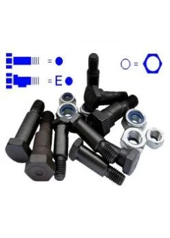 Messerkopfschrauben-Set - Universell - 14-teilig