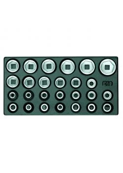 Steckschlüssel-Einsatz-Satz - Antrieb 1/2" - 1/3 ES-Modul - SW 19-32 Mm 3 Steckschlüssel-Einsatz-Satz - Antrieb 1/2" - 1/3 ES-Modul - SW 19-32 Mm